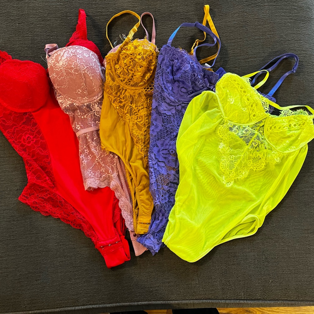 Lace Teddys / bodysuits lingerie BUNDLE